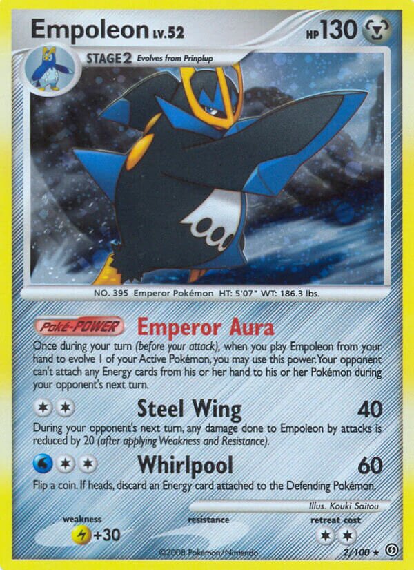 Empoleon 002/106 — Stormfront (English Pokémon TCG card)
