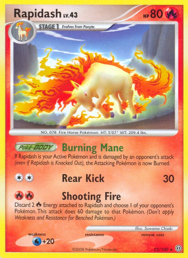 Rapidash 022/106 — Stormfront (English Pokémon TCG card)