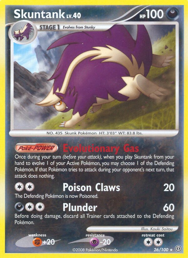 Skuntank 026/106 — Stormfront (English Pokémon TCG card)