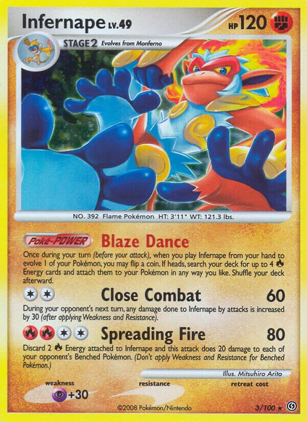 Infernape 003/106 — Stormfront (English Pokémon TCG card)