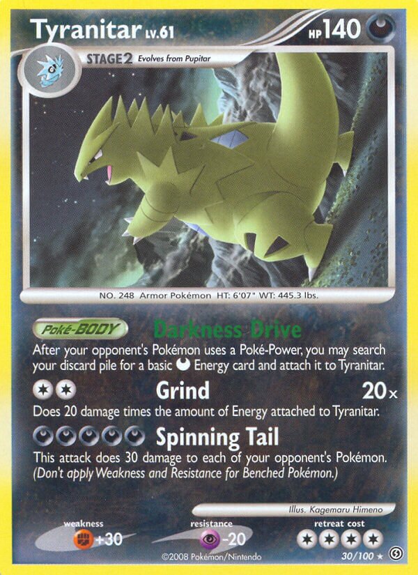 Tyranitar 030/106 — Stormfront (English Pokémon TCG card)