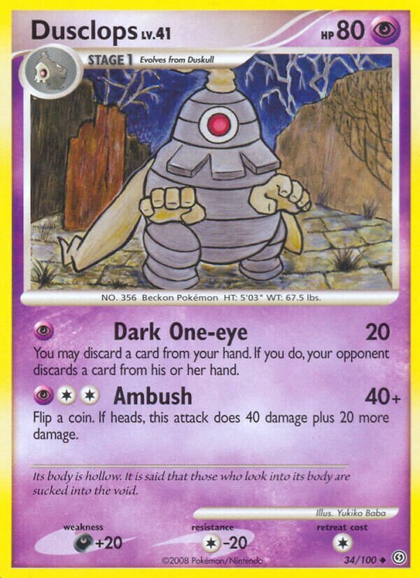 Dusclops 034/106 — Stormfront (English Pokémon TCG card)