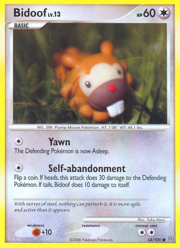 Bidoof 054/106 — Stormfront (English Pokémon TCG card)