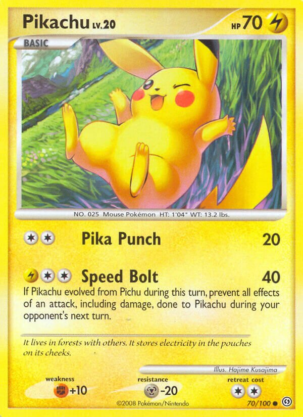 Pikachu 070/106 — Stormfront (English Pokémon TCG card)