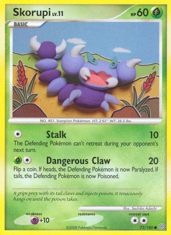 Skorupi 073/106 — Stormfront (English Pokémon TCG card)