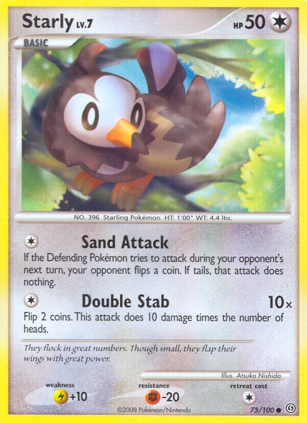 Starly 075/106 — Stormfront (English Pokémon TCG card)