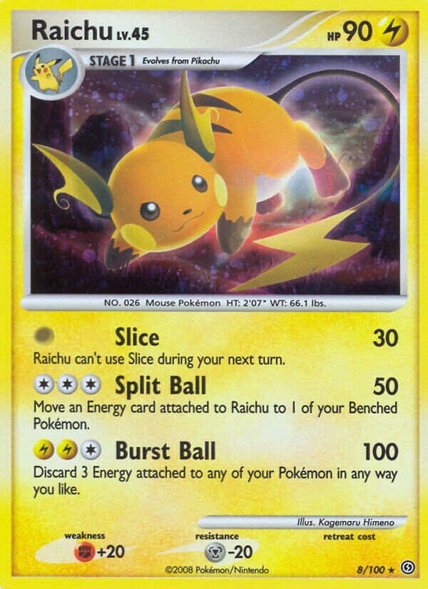 Raichu 008/106 — Stormfront (English Pokémon TCG card)
