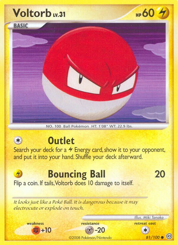 Voltorb 081/106 — Stormfront (English Pokémon TCG card)
