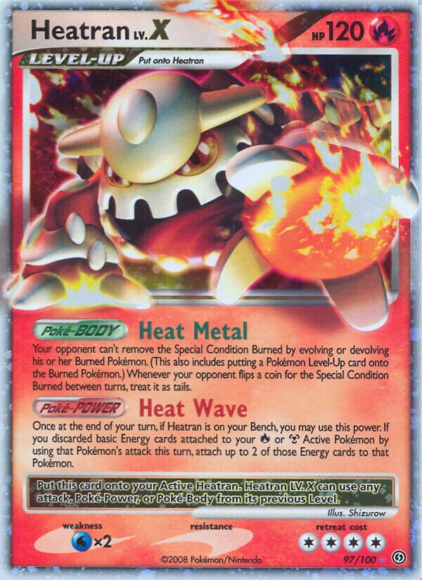 Heatran LV.X 097/106 — Stormfront (English Pokémon TCG card)
