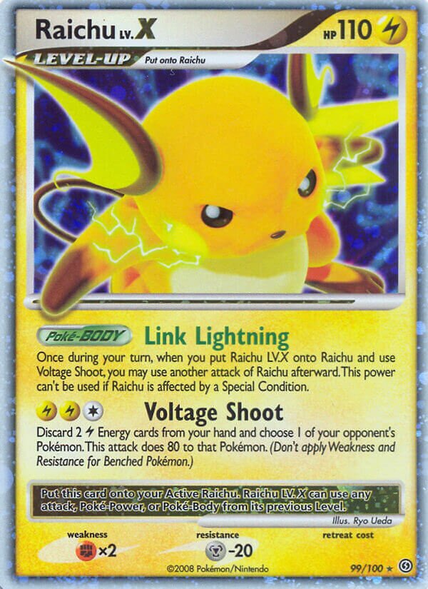 Raichu LV.X 099/106 — Stormfront (English Pokémon TCG card)