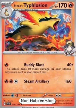 Ethan's Typhlosion 034 — Destined Rivals: Additionals Singles (English Pokémon TCG card)