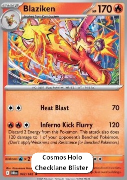 Blaziken 042 — Destined Rivals: Additionals Singles (English Pokémon TCG card)
