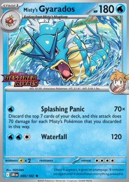 Misty's Gyarados 049 — Destined Rivals: Additionals Singles (English Pokémon TCG card)