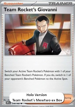 Team Rocket's Giovanni 174 — Destined Rivals: Additionals Singles (English Pokémon TCG card)