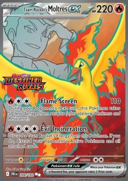 Team Rocket's Moltres ex 208 — Destined Rivals: Additionals Singles (English Pokémon TCG card)