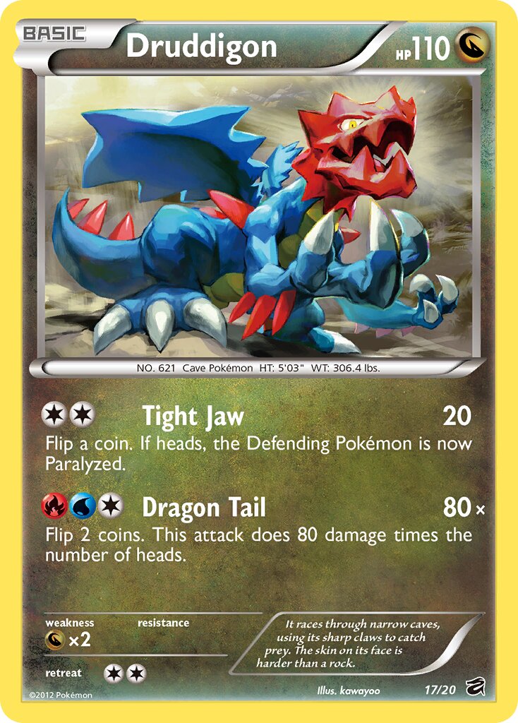Druddigon 17/20 — Dragon Vault (English Pokémon TCG card)