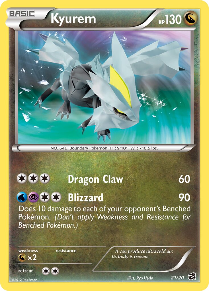 Kyurem 21/20 — Dragon Vault (English Pokémon TCG card)