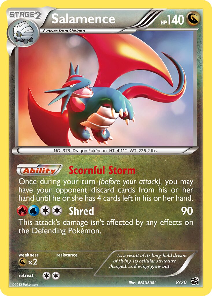 Salamence 8/20 — Dragon Vault (English Pokémon TCG card)