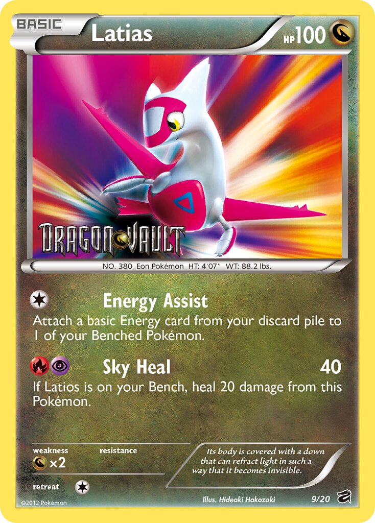 Latias 9/20 — Dragon Vault (English Pokémon TCG card)