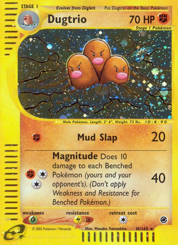 Dugtrio 010/165 — Expedition Base Set (English Pokémon TCG card)