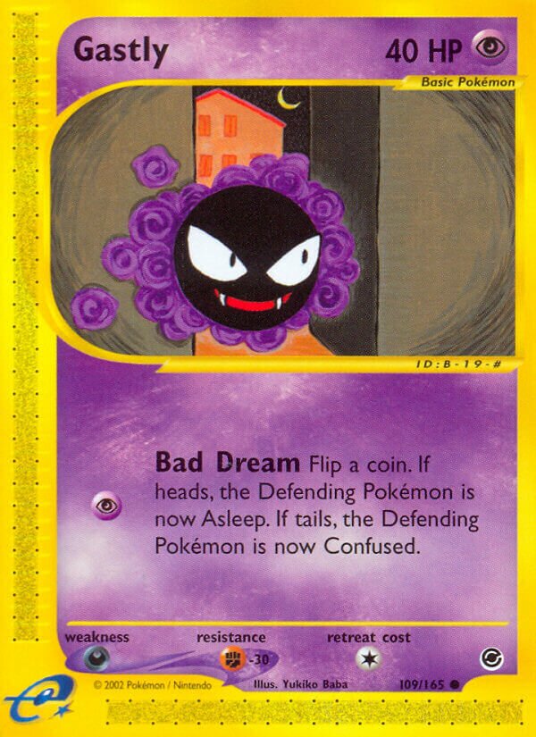 Gastly 109/165 — Expedition Base Set (English Pokémon TCG card)