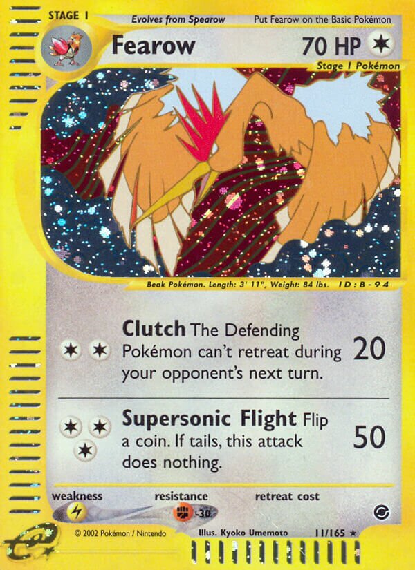 Fearow 011/165 — Expedition Base Set (English Pokémon TCG card)