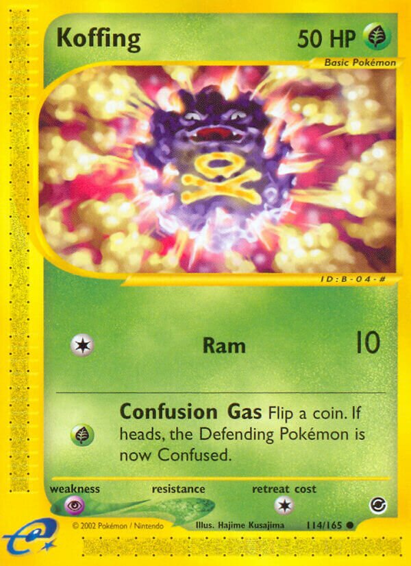 Koffing 114/165 — Expedition Base Set (English Pokémon TCG card)
