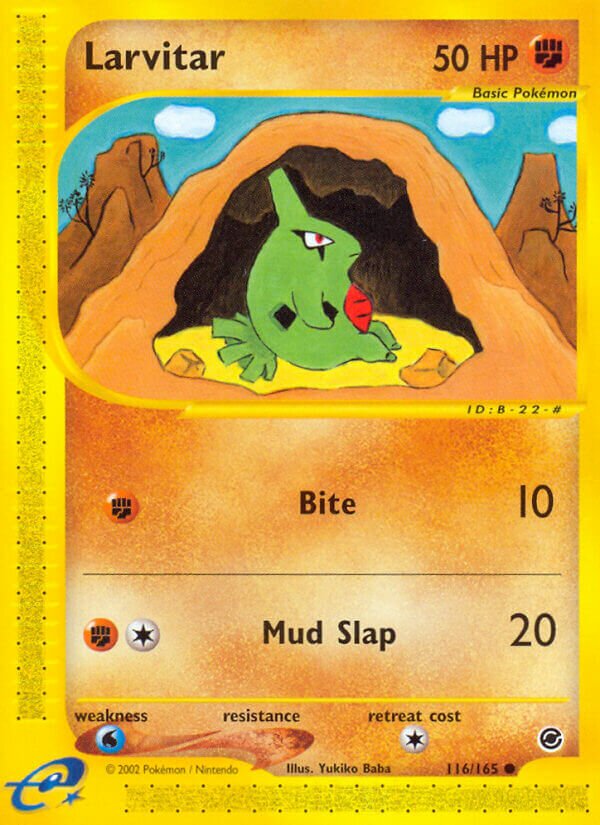 Larvitar 116/165 — Expedition Base Set (English Pokémon TCG card)