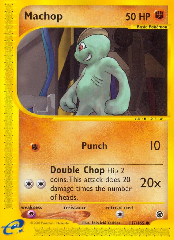 Machop 117/165 — Expedition Base Set (English Pokémon TCG card)
