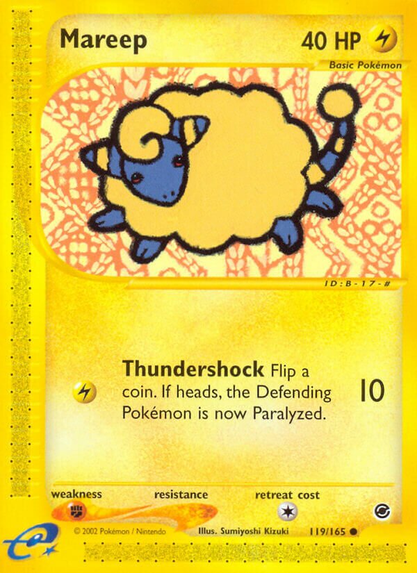 Mareep 119/165 — Expedition Base Set (English Pokémon TCG card)