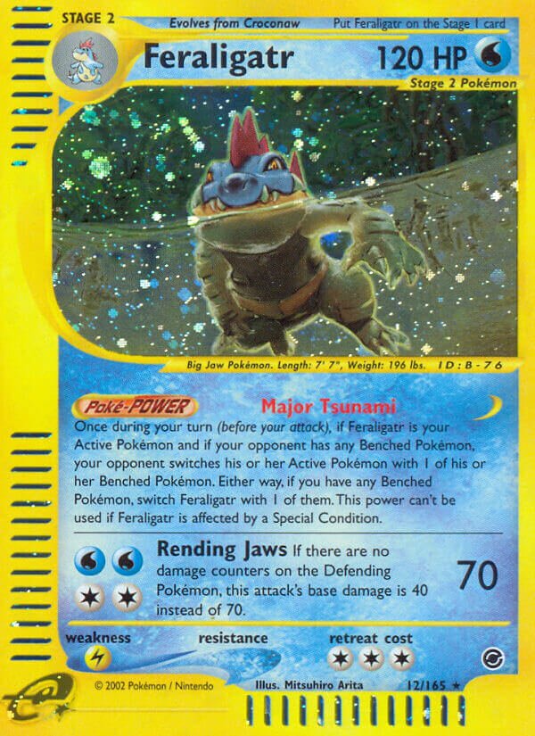 Feraligatr 012/165 — Expedition Base Set (English Pokémon TCG card)