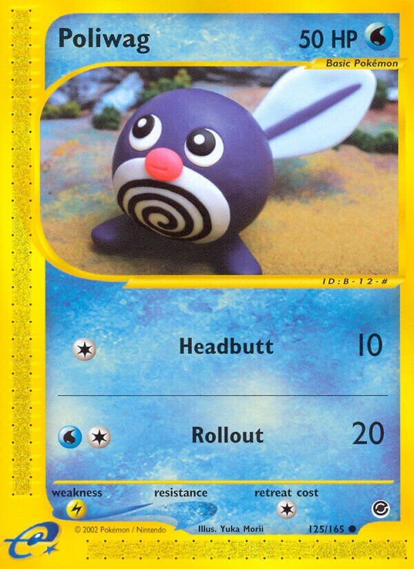 Poliwag 125/165 — Expedition Base Set (English Pokémon TCG card)