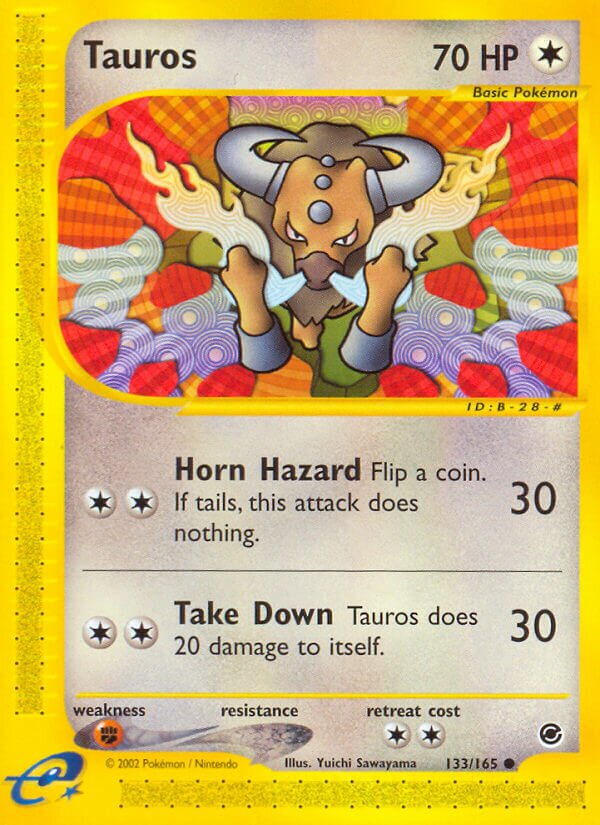 Tauros 133/165 — Expedition Base Set (English Pokémon TCG card)
