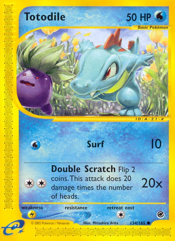 Totodile 134/165 — Expedition Base Set (English Pokémon TCG card)