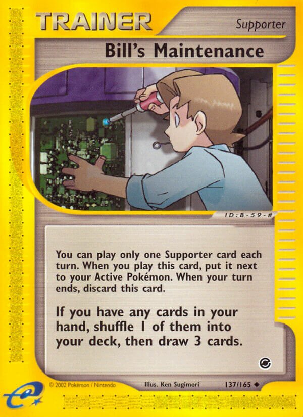 Bill's Maintenance 137/165 — Expedition Base Set (English Pokémon TCG card)