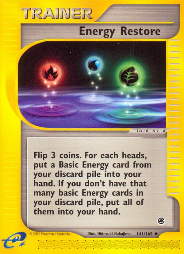 Energy Restore 141/165 — Expedition Base Set (English Pokémon TCG card)