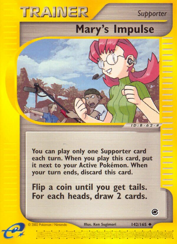 Mary's Impulse 142/165 — Expedition Base Set (English Pokémon TCG card)