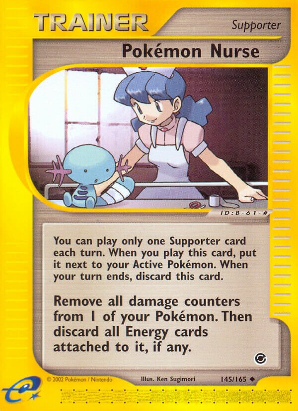 Pokémon Nurse 145/165 — Expedition Base Set (English Pokémon TCG card)