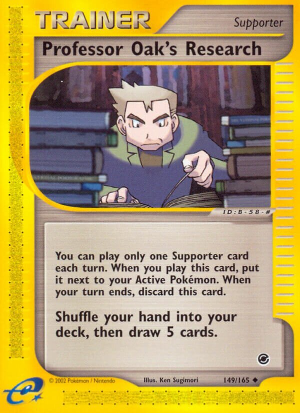 Professor Oak's Research 149/165 — Expedition Base Set (English Pokémon TCG card)