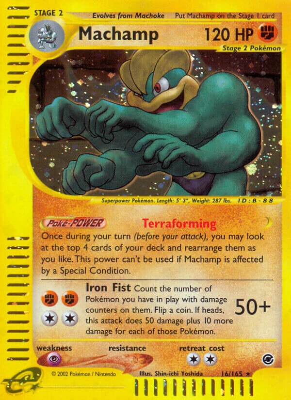 Machamp 016/165 — Expedition Base Set (English Pokémon TCG card)