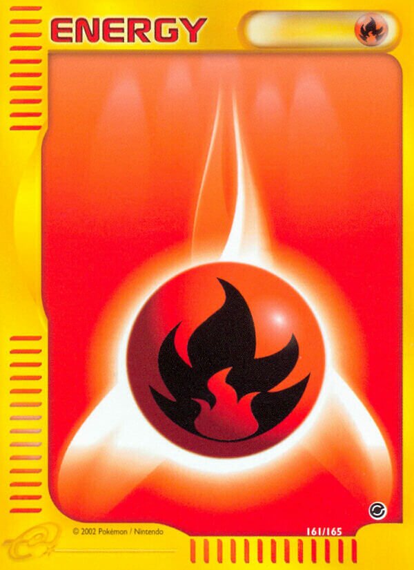 Fire Energy 161/165 — Expedition Base Set (English Pokémon TCG card)