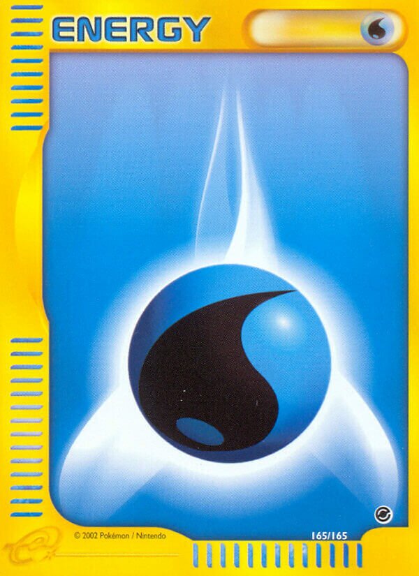Water Energy 165/165 — Expedition Base Set (English Pokémon TCG card)