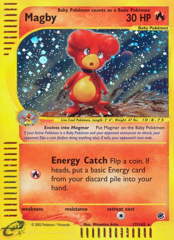 Magby 017/165 — Expedition Base Set (English Pokémon TCG card)
