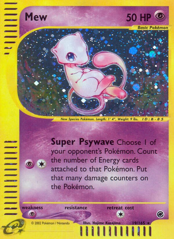 Mew 019/165 — Expedition Base Set (English Pokémon TCG card)