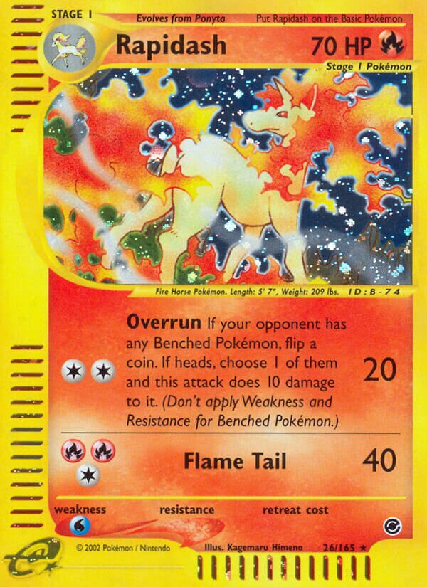 Rapidash 026/165 — Expedition Base Set (English Pokémon TCG card)