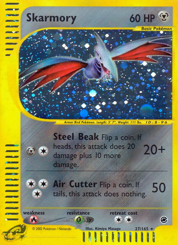 Skarmory 027/165 — Expedition Base Set (English Pokémon TCG card)