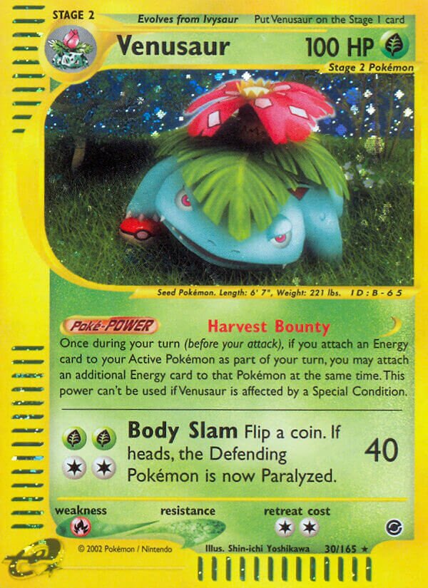 Venusaur 030/165 — Expedition Base Set (English Pokémon TCG card)