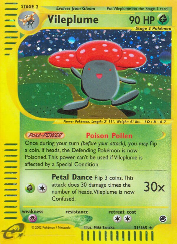 Vileplume 031/165 — Expedition Base Set (English Pokémon TCG card)