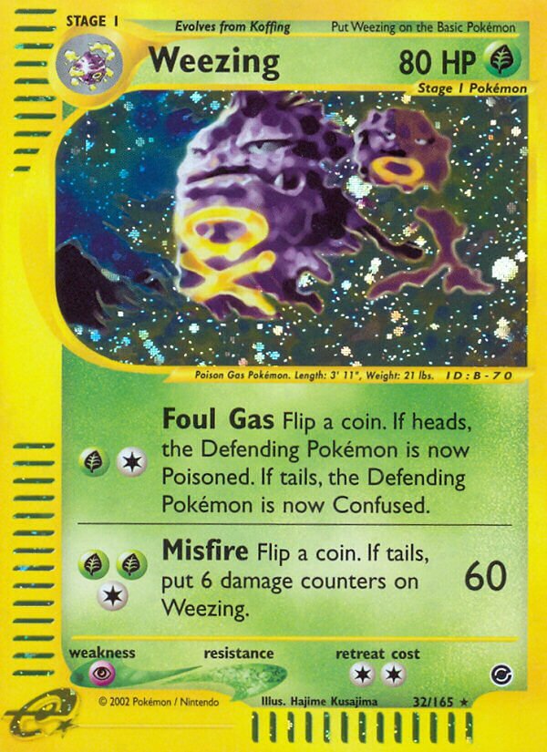 Weezing 032/165 — Expedition Base Set (English Pokémon TCG card)