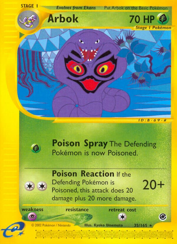 Arbok 035/165 — Expedition Base Set (English Pokémon TCG card)